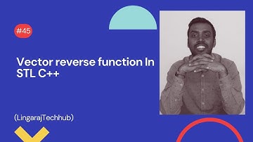 Vector reverse function In STL C++ #45