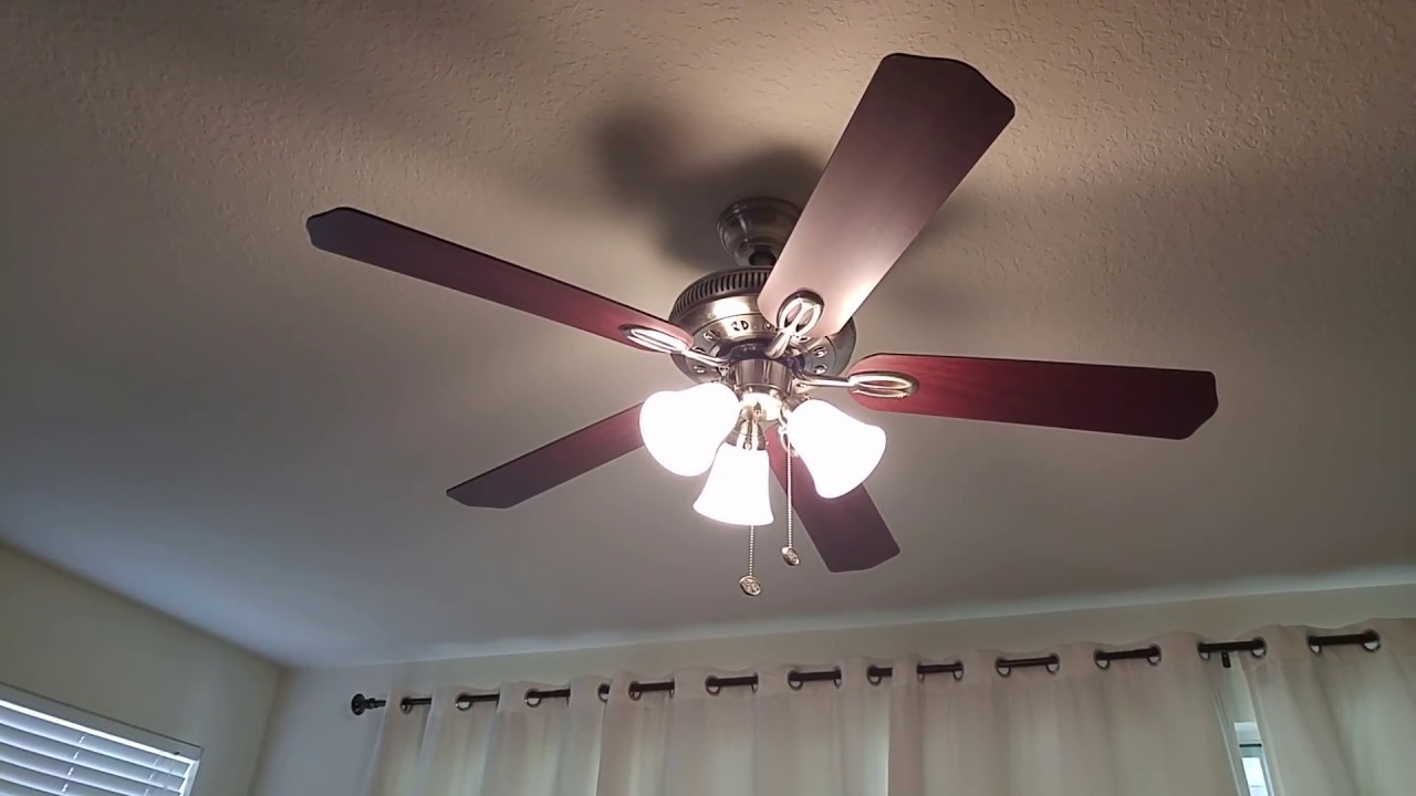 Hampton Bay Glendale Ceiling Fan 1 Of 4 Youtube