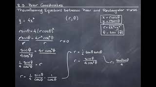 142-Transforming Equations Between Polar and Rectangular Forms