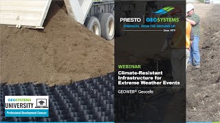 Building Infrastructure Resilience Against Extreme Weather Events Using Geocells @prestogeo