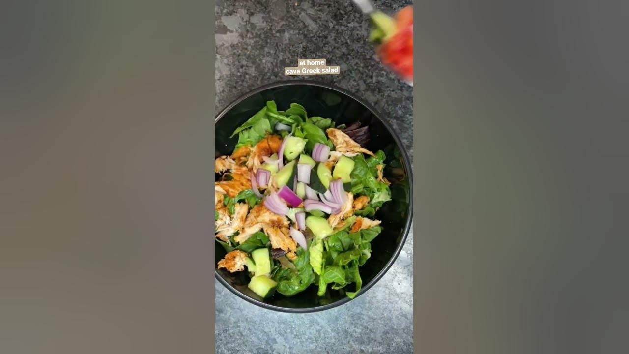 How To Make A Cava Greek Salad At Home cava healthyfood YouTube greek-salad-nutrition-well