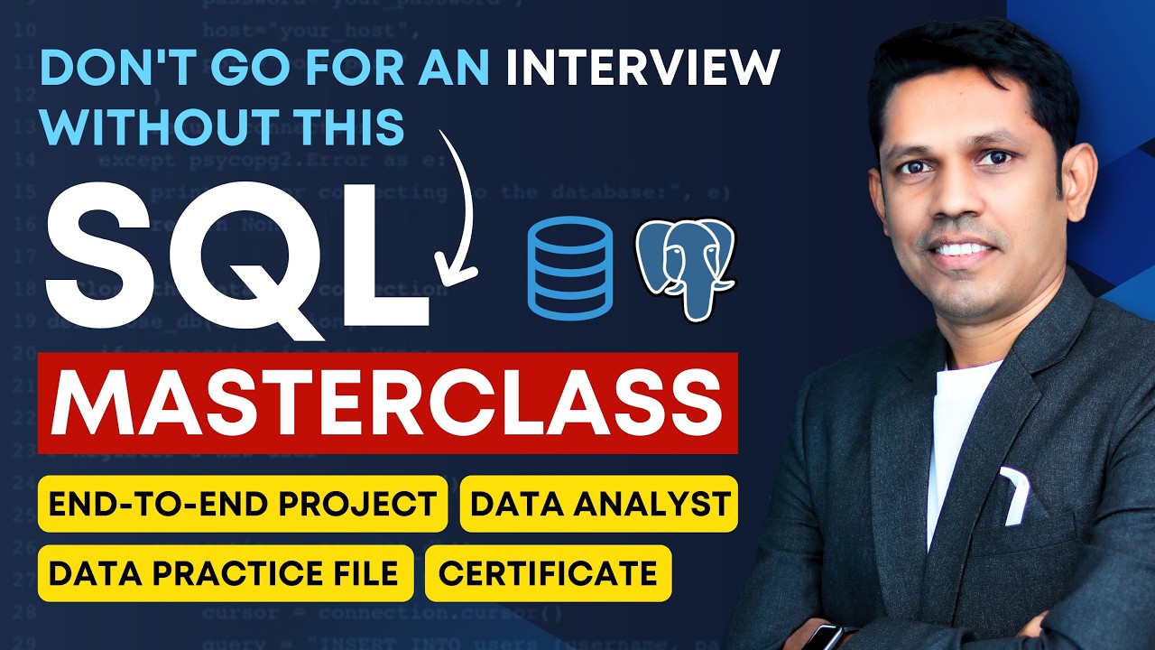 SQL tutorial from basic to advance in one complete video | SQL Full ...
