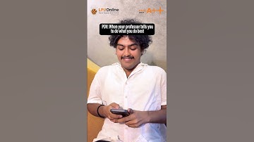 LPU Online | POV: When professor tells you to do what you do best