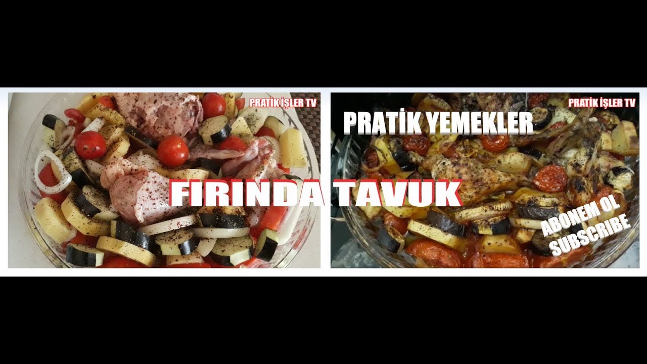 PRATİK YEMEKLER 2 FIRINDA TAVUK PRATIC MEALS 2 KITCHEN BAKERY #meal #cook #yemek