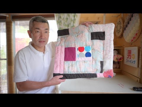 アンティークキルト ログキャビン ♢デッドストック♢ 144🧵【Free spirit patchwork quilt】Log cabin rug with quilt roll