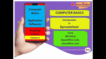 Spreadsheet | MS-Excel | Notes on Spreadsheet | LibreOffice CalC | OpenOffice CalC