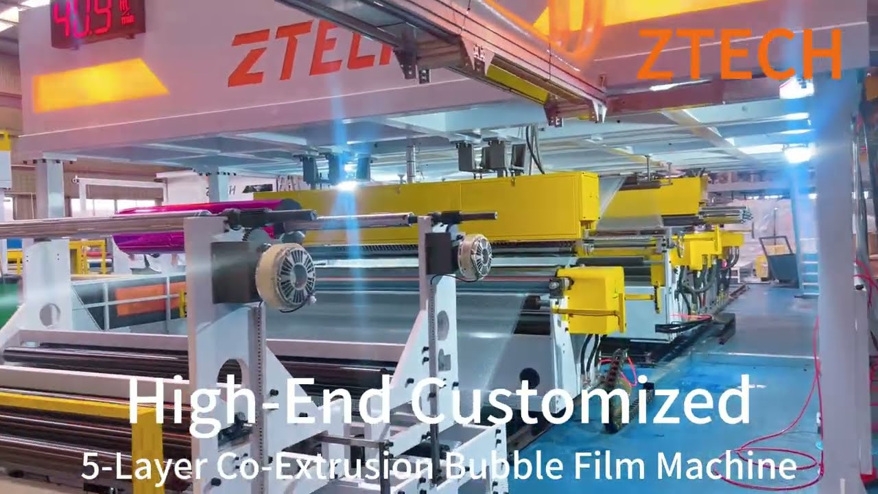 5-Layer Co-Extrusion Bubble Film Machine | High-End Custom Manufacturing for Elite Clients