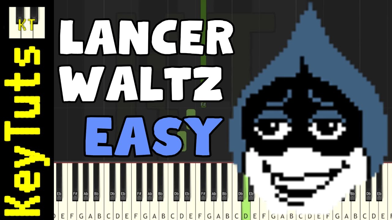 Lancer Waltz [Deltarune Chapters 3+4] - Easy Mode [Piano Tutorial] (Synthesia)