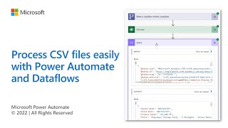 Process CSV files easily with Power Automate and Dataflows