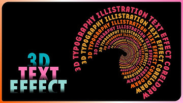 Text Effect | Creative Typography Design | 3D CorelDraw Tutorial