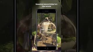 Animated Shrek Video Invitation Personalized Evite