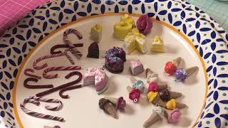 Polymer Clay IceCream Cones and Cakes. How to Varnish Baked Clay.