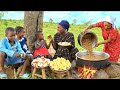 🌟 African Village Cooking | Delicious Creamy Green Grams Served with Rice  Mp3 Song