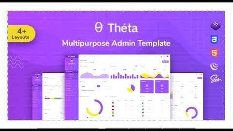 Theta - Responsive Admin Dashboard Template | Themeforest Templates