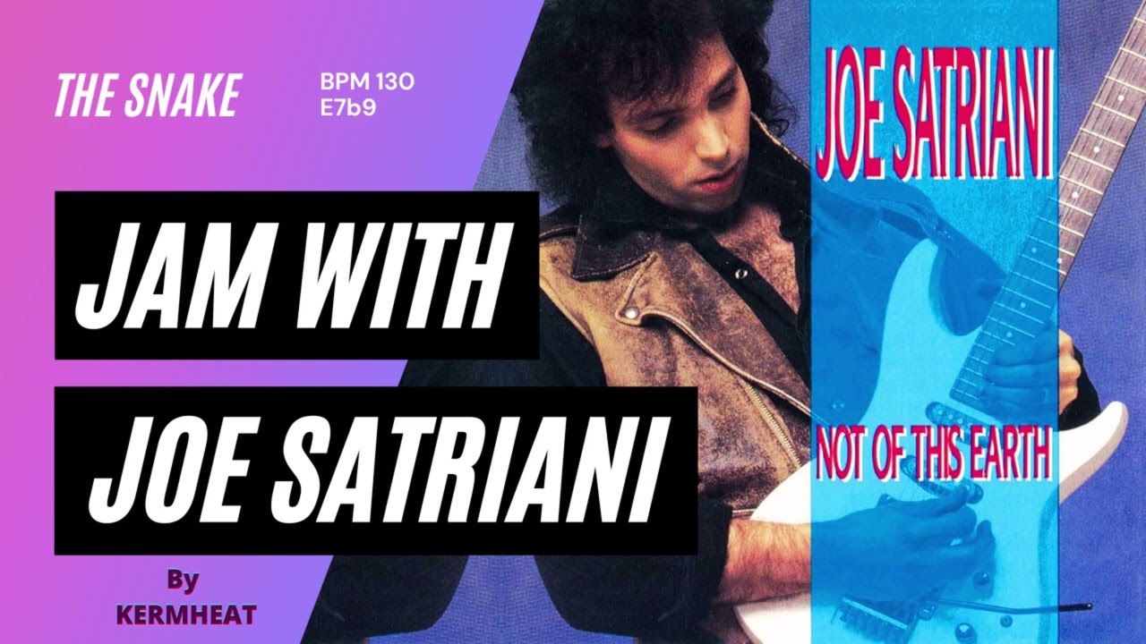 Jam with Joe Satriani "The Snake" tempo BPM 130 - E7b9 guitar practice backing track 