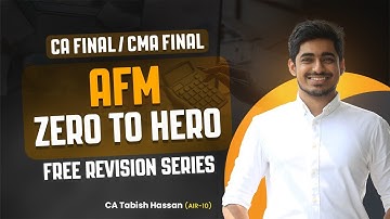 AFM Marathon-Day 4 | Mutual Funds | CA Final -  CMA Final | CA Tabish Hassan (AIR-10)