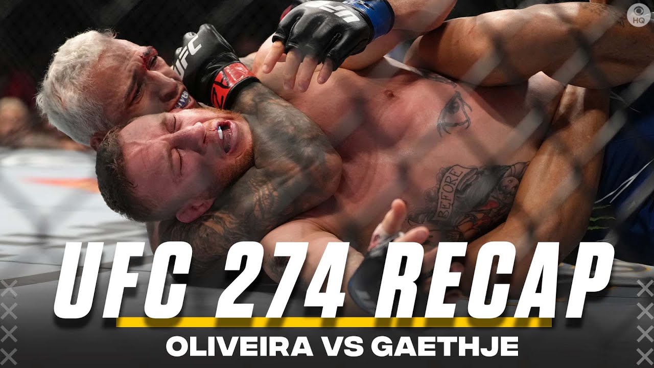 UFC 274 Charles Oliveira Defeats Justin Gaethje via 1st RD Submission FULL RECAP CBS Sports HQ