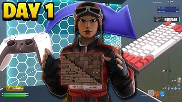 [Day 1] Fortnite Keyboard and Mouse Progression! (Controller to KBM) Piece Control 1v1