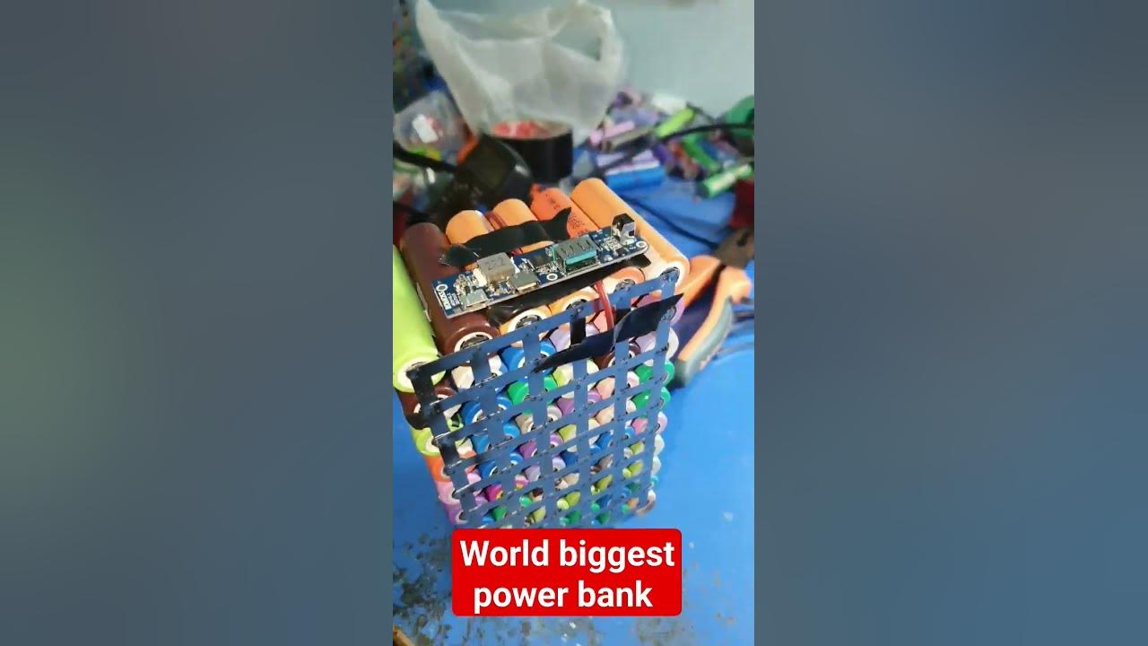world biggest power bank 120,000 Mah power bank #battery #diy #powerbank
