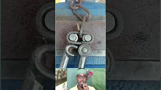 Small Gadget Chain Making | ছোট গ্যাজেট দিয়ে হাতে শিকল বানানো হচ্ছে 🔗🛠️ #shorts #chain #tool #facts