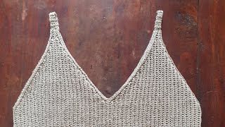 Yara camisole, visual help for written crochet pattern