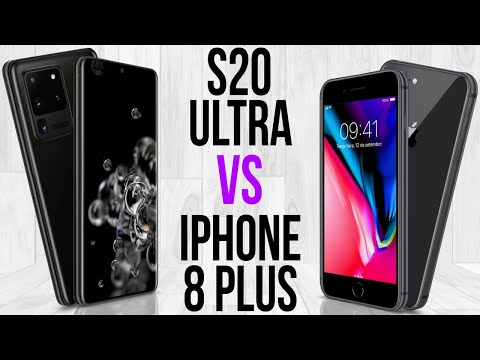 S20 Ultra vs iPhone 8 Plus  Comparativo 