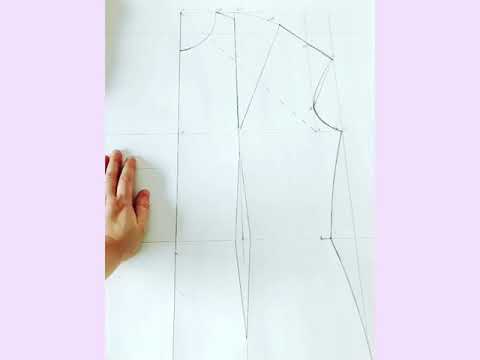 How to make pattern for evening dress 👗✂️Моделирование платья