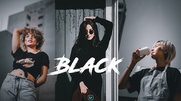 Black (Moody) preset - Lightroom Mobile Presets | Black Moody | Black Tones Filters