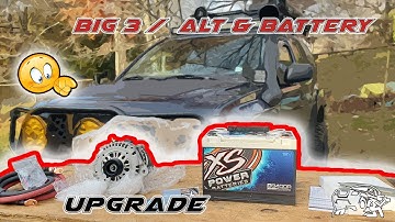 Big 3 Kit / High Output Alternator And High Capacity Battery Upgrade Nissan Xterra