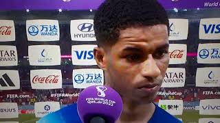 Wales 🏴󠁧󠁢󠁷󠁬󠁳󠁿 🆚 England 🏴󠁧󠁢󠁥󠁮󠁧󠁿 (0-3) Marcus Rashford post match interview #Qatar2022