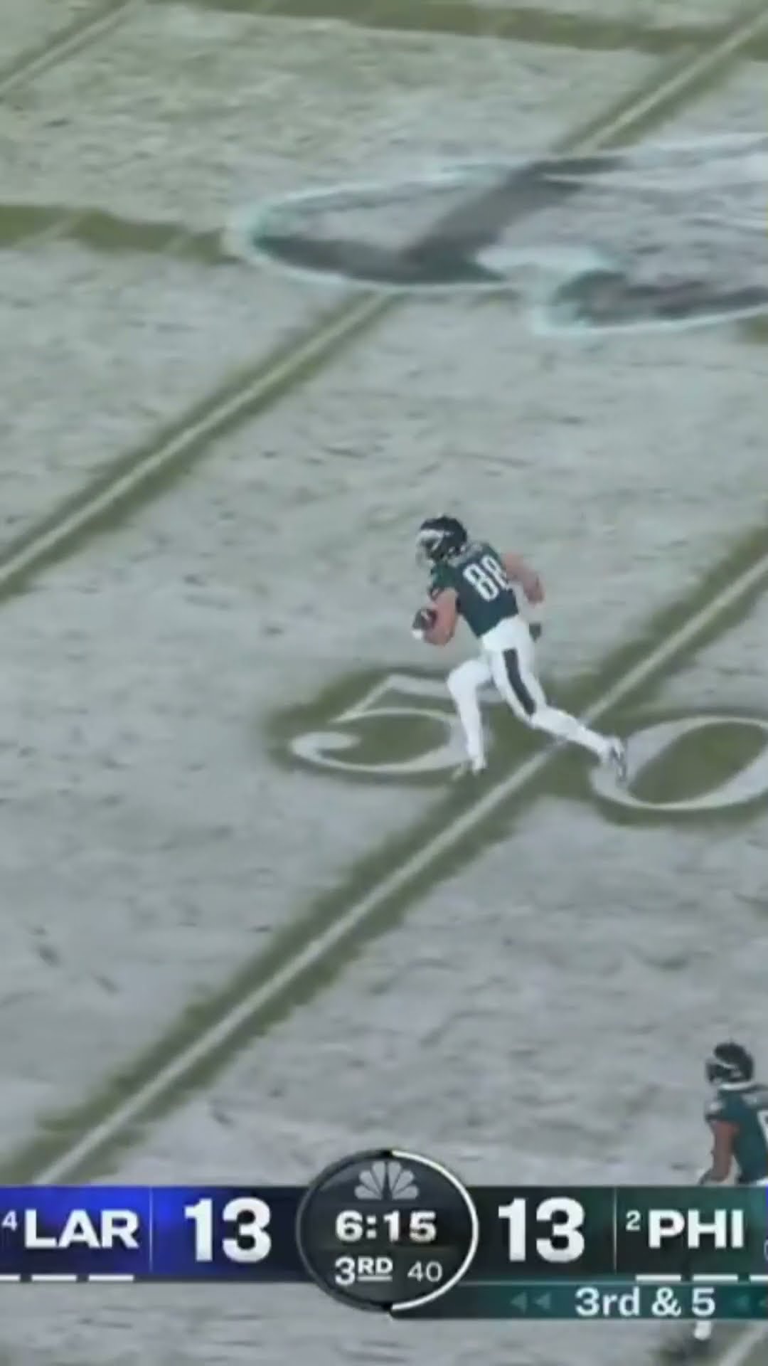 Jalen Hurts to Dallas Goedert for 31-yards LETS GO!!! ?? Eagles vs Rams Divsional Round Highlights