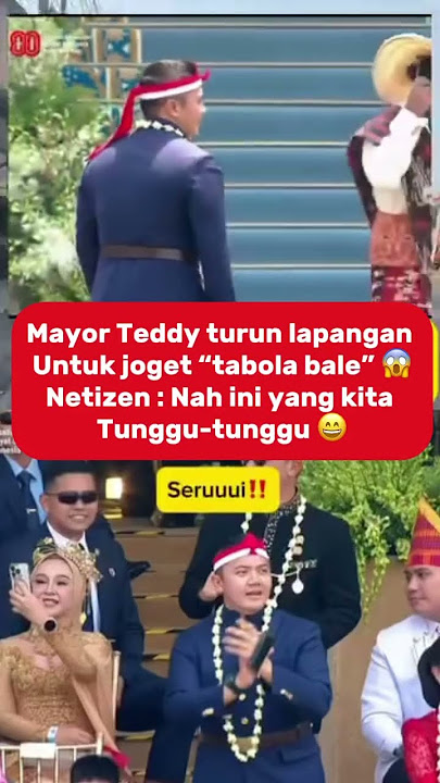 Mayor Teddy turun lapangan joget Tabola bale 😱 #shorts #masukberanda #fyp #viral #beritaterkini