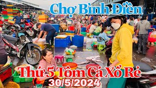 Chợ Bình Điền - Sáng Thứ 5 Hải Sản Tươi Giá Rẻ Bất Ngờ | 30/5/2024