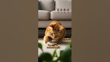 LOL Mice trap cat—what could go wrong Watch the unexpected twist #cat #funny #pets