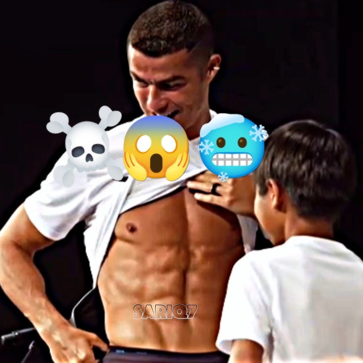 🥶🤯Ronaldo show his six pack little kids 🥶 #edit #cristiano #ronaldo #usafootball
