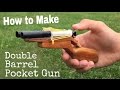 How to Make a mini Double Barrel Air Gun That Shoots Bullets - Tutorial