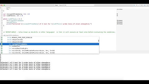 Swift 2.x: Control Flow - While Loops