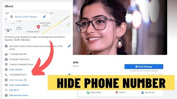 How to Hide Phone Number From Facebook Page✅