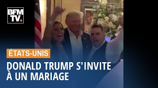 Donald Trump s'invite à un mariage dans l'un de ses clubs de golf