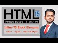 Inline vs Block Elements | HTML Full Course For Beginners in Hindi / Urdu | Lecture 15