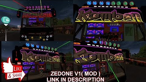 NEW ZEDONE V1 MOD FOR #BUSSID || MOD RELEASED || BUS SIMULATOR INDNONISIA | MOD FIRST LOOK REVIEW