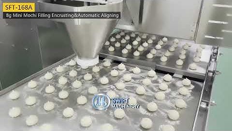 Commercial  Automatic 8g Mini Mochi Ice Cream Filling Encrusting Machine