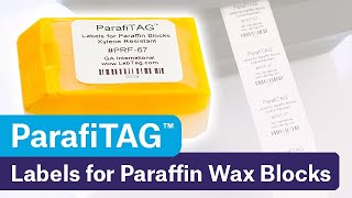 Parafitag Labels For Paraffin Wax Blocks