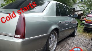 06 Cadillac DTS 4.6l Northstar before and after resonator delete (cold starts)