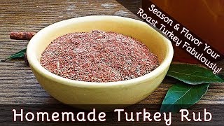 Learn how to make a turkey rub in just minutes using blend of tasty
spices and herbs, that with its use paprika, will also work chicken
game. ★...