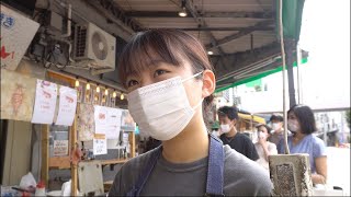 18 Year Old girl makes the LARGEST Japanese Senbei Rice Cracker in the WORLD!