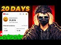 I Tried YouTube Shorts For 20 Days | 10 Million Views in 20 days 😎 | ( Shocking Result 😍 )