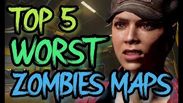 TOP 5 Worst Zombies Maps of All Time - Call of Duty Zombies Top 5 (WaW - BOCW)
