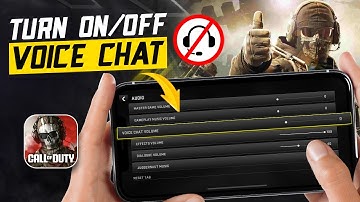 How to Turn On/Off Voice Chat in Warzone Mobile | COD Warzone Voice Chat Settings