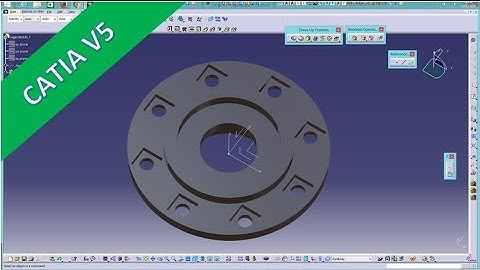 5.2 Lagerdeckel 1 - Catia v5 Training - Shaft - Circular pattern - Deactivate radial alignment